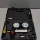 TU-21Cylinder Leak Down Tester Kit, Automotive Engine Compression Leakage Test Kit for Cars Trucks Motorcycles (Black)