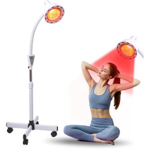 Rhmip Infrared Light,White 275W Near Red Infrared Heat Lamp for Relieve Joinpt Pain and Muscle Aches