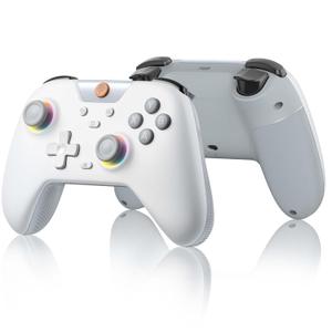 EasySMX X05 Wireless Controller for PC/Android/Steam Deck- Bluetooth Controller Gamepad with Hall Effect Joysticks and Trigger,Turbo,Rumble Vibration and RGB Lighting (white)
