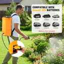 Battery Powered Backpack Sprayer for Dewalt 20v Max Battery, 5.3 Gallon, 100 PSI Electric Weed Sprayer, Yard Graden Sprayer with Telescopic Wand, 7 Nozzles, Backpack Sprayer 20v (Battery Not Included)