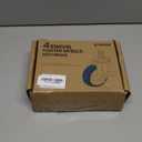 Finnhomy Caster Wheels 3 Inch Set of 4 Heavy Duty Threaded Stem Casters 5/16"-18x1-1/2 Swivel Rubber Industrial Castors Locking Wheels for Wire Shelving/Furniture/Carts Load Bearing 720 Lbs Gray