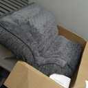 JOEJOY Orthopedic Dog Bed Medium Sized Dogs, Extra Thick Supportive Big Dog Couch Bed with Sides, Ultra Soft Pet Bed Sofa, Grey, 35''x25''