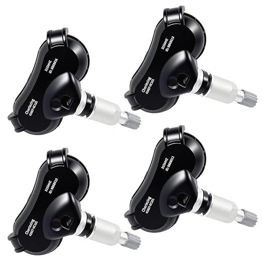 Pre-Programmed Tire Pressure Monitoring Sensor Compatible with Select Toyota Models 2018-2021 Tundra, 2017-2019 Sequoia, 2021-2025 Sienna TPMS Sensor 315MHz 4 PCS