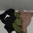 Neer 3 Pack Women's Maternity Joggers Over Belly Sweatpants Stretchy Pregnancy Lounge Pants with Pockets Winter (Black, Army Green, Light Coffee-Small)