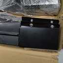 24 inch Fence Post Anchor Ground Spike Heavy Duty Metal Black Powder Coated Fence Stakes Post Base, 4x4 Inch (Inner Size 3.6"x3.6"), Pack of 4