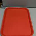 Carlisle FoodService Products Cafe Fast Food Cafeteria Tray with Patterned Surface for Cafeterias, Fast Food, And Dining Room, Plastic, 17.87 X 14 X 0.98 Inches, Red