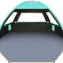 Gorich Beach Tent Sun Shelter for 3/4-5/6-7/8-10 Person with UPF 50 UV Protection, Lightweight & Easy Setup Beach Shade Canopy, Portable Beach Shade Tent Beach Cabana (Blue)
