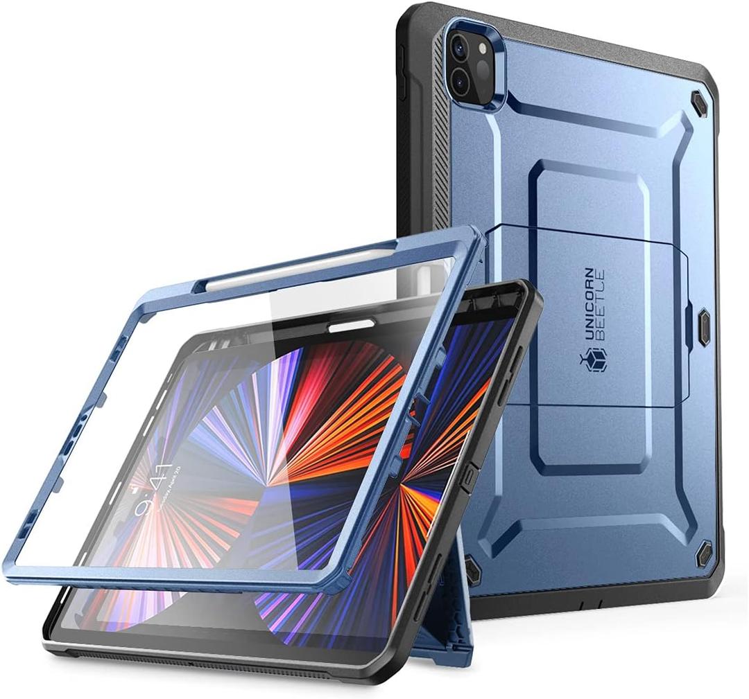 SUPCASE for iPad Pro 12.9 Inch Case 6th/5th/4th Generation 2022/2021/2020 (Unicorn Beetle Pro), [Built-in Screen Protector & Stand & Pen Holder] Full-Body Rugged Cover for iPad Pro 12.9 Inch, Tilt