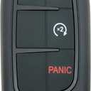 Replacement Key Fob Cover Case fit for 2013-2018 Dodge Ram 1500 2500 3500 Laramie Outdoorsman SLT SXT Pickup Truck Proximity Smart Keyless Entry Remote Key Fob Shell