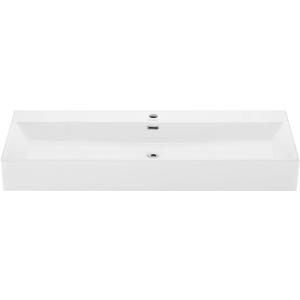 Claire 40 Rectangle Wall-Mount Bathroom Sink (White)