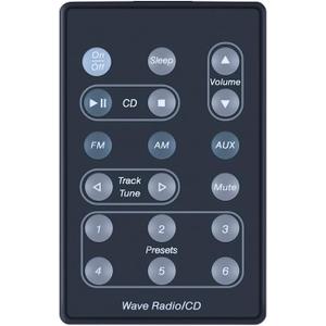 ZWP Replacement Remote Control Fit for Bose A5 Wave Radio/CD Player AWRC-1P AWRC-P1 AWRC-1W AWRC-1G AWRC1P 193334-B10 193334-B02