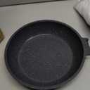 CAROTE Nonstick Frying Pan Skillet,Non Stick Granite Fry Pan Egg Pan Omelet Pans, Stone Cookware Chef's Pan, PFOA Free,Induction Compatible(Classic Granite, 8-Inch) (Black)