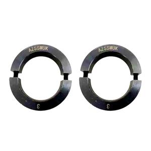 AZSSMUK Shaft Collar Bore 3'' Double Split Black Oxide Set Screw Durable Shaft Collars Suitable for Machinery and Industrial Use 2 Pieces