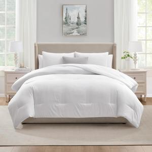 Nestl Full Size 3 Piece Solid Comforter Set – White
Nestl Down Alternative Comforter Set - Soft and Lightweight 100% Microfiber Bedding Set