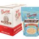 Bob's Red Mill Organic Steel Cut Oats, 24oz (Pack of 4) - Non GMO, Whole Grain, Vegan, Kosher