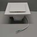 Bathroom Exhaust Fan 10" Panel Ultra Quiet without Light8x8 Mount, 110CFM, 4" Duct for Bathroom/Garage/Home (8in(Hole Size))