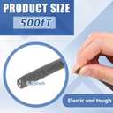 Pangda 500 ft 1/4 Inch Foam Core Screen Spline, Durable Flexible Mesh Screen Retainer Spline for Mosquito Net Fixing Mesh Repair and Installation