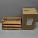 Prosumer's Choice Bamboo Desk Organizer for Office and Home Natural Bamboo Mail Organizer for Countertop - Wooden Desktop Organizer for Mail, Files, Letters, and Tabletop Storage