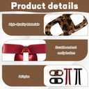 Magnet Hair Clips, 4-Piece Set with Bow and Animal Print Designs, Strong Magnetic Hold for Various Hairstyles, ABS Material Construction