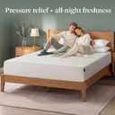 Zinus 12 Inch Queen Green Tea Memory Foam Mattress [New Version], Fiberglass Free, Medium Firm Feel, Zoned Pressure Relief, Certified Safe Foams & Fabric, Mattress in A Box