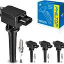 PHILTOP Ignition Coil Pack and Iridium Spark Plugs Fits for Mazda 2013-2018 2022 CX-5 2.5L, 2012-2023 3 2.0L/2.5L, 2014-2017 6, 2020-2023 CX-30 2.5L, 2016-2021 CX-3, 2016-2023 MX-5 Miata, 4PCS UF656