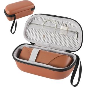 Hard Glasses Case for Ray-Ban Meta Charge Box (Brown)