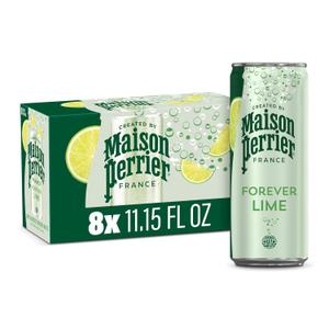 Maison Perrier Forever Lime Flavored Sparkling Water, 11.15 Fl Oz Cans, 8 Count BB: 09/29/27