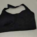 Women's Halter Sports Bras Adjustable Straps Seamless Medium Impact Workout Crop Tank Tops with Removable Padded XL