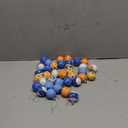 Syhood 36 Pcs 1.2'' Mini Blue Dog Christmas Ball Ornaments Christmas Plastic Shatterproof Glitter Ball Hanging Decorations for Xmas Tree Wreath Garland Home Indoor Party Decor