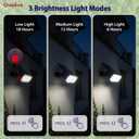 Solar Lights Outdoor Waterproof, 3 Lighting Modes Solar Spot Lights Outdoor, LED Solar Spotlights, Ultra Bright Dusk-to-Dawn Uplights for Garden, Landscape, Yard, Pathway, IP65, Auto On/Off