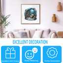 Wooden Puzzles for Adults - Undersea Book House Wooden Puzzle, Unique Shape Wood Jigsaw Puzzle for Adults, Wood Puzzles Adult, Gifts for Family, Wall Art Home Decor (100pcs 8.5 * 8.4in S)