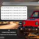 68364312AC Coolant Recovery Tank with Cap for 2018-2024 Jeep Wrangler 2.0L L4 Engine Coolant Recovery Bottle Replace 68364312AA 68364312AB