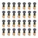 28 Sets 1/4-20 x 25/32" Furniture Screw Nut Threaded Wood Inserts Bolt Fastener Connector Hex Socket Drive 1/4-20 x 19/32" Screw-in Nuts