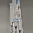 2PCS White Spring Curtain Rods for Windows 23 to 46 Inch, Adjustable Extendable Pressure Tension Curtain Rods No Drilling, Small Tension Rod for Doorway Bedroom Closet Door Kitchen