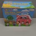 Aigybobo Farm Animals Big Barn Toys for 1 2 3 Year Old, Toddler Montessori Learning Toy, Farm Playset with Animal Figures and DIY Stickers, Christmas Birthday Gift for Baby Boys Girls Age 12-18 Months