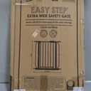 Regalo Safety 29-49" Easy Step Extra Wide Baby Gate for Doorways & Bottom of Stairs, Pressure Mounted Safety Gate with Door for Babies, Toddlers & Pets, Platinum