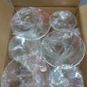 Unbreakable Martini Glasses Set of 6, 10 oz Plastic Martini Cocktail Glasses with Stem, Reusable Cocktail Glasses for Bar, Margarita, Whiskey, Gin, Tequila, BPA-Free, Top Rack Dishwasher-Safe, Clear