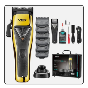 VGR Hair Clippers Men Cordless Magnetic Vector Professional Barber Haircutting