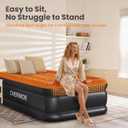 CHERIMOR Twin XL Air Mattress with Built-in Pump, 80" Extra Long, Upgraded Durable Design, Enhanced Support & Lasting Firmness, 2-Min Fast Inflation, Air Bed for Guests & Camping, 500 lbs Capacity