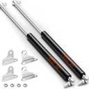 Gas Struts 23 inch 100lb (2 Pack)  Perfect for Heavy Lid, RV Bed Storage, Basement Door  Upgraded Carbon Steel, Leak-Proof Seals, 23in Gas Shock Spring Lift Support with Mounting Brackets
