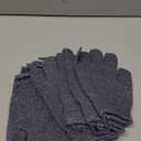 Yiclick 12Pcs Heavy Exfoliating Gloves, Body Scrub Glove For Shower Bath, Body Scrub Exfoliator, Exfoliating Body Scrubber for Bath Shower Exfoliation, Exfoliate Sponge Loofah Washcloth Mitt Men Women (Grey)