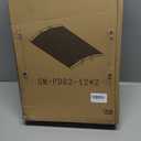 2pc12"L1.6"H Bridge Threshold Ramps for Doorways, Fits 2.85.1" Wide Thresholds with Adjustable Support Bars,Non-Slip Aluminum Wheelchair Ramps for Home Steps,Sliding Door Ramp for Wheelchair