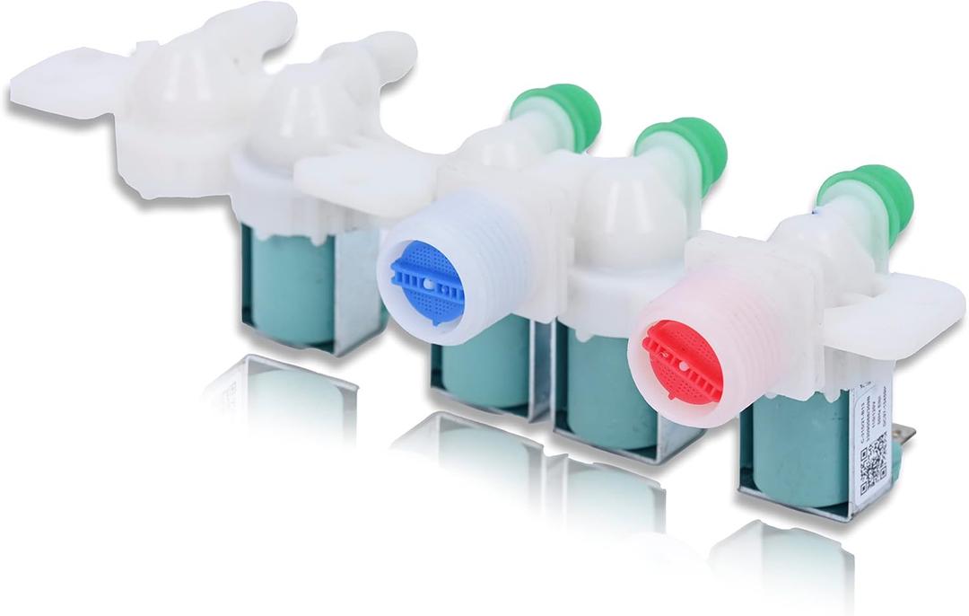 AZ4U Washer Water Inlet Valve Replaces For Samsung WA45H7000AW/A2 WA400PJHDWR/AA WA45M7050AW/A4 WA40J3000AW/A2 WA50R5200AW WA50R5400AV WA422PRHDWR/AA WA45H7000AP/A2 WA45H7000AW/AA WA45M7050AW Top Load