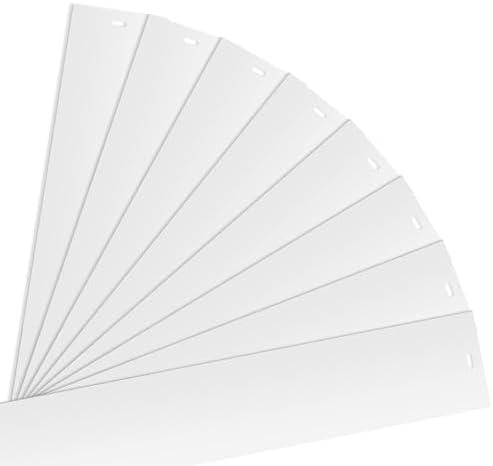 8 Pack 82.5" x 3.5" PVC Vertical Blind Replacement Slats, Blind Replacement Slats for Sliding Glass Doors, Window, Curved Smooth