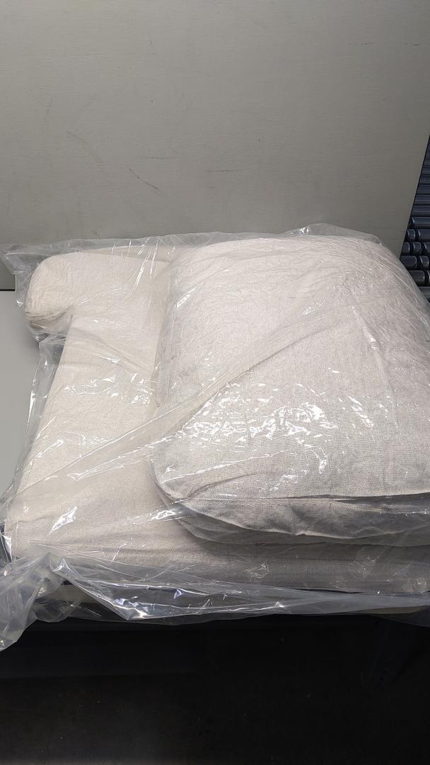 Two Sofa Pillows White 21"x30" (16"x23") 