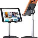 LISEN Cell Phone Stand Phone Holder for Desk Office Decor, Office Desk Accessories Gifts Women PC Gaming Essentials iPhone Stand Gadgets Men Fit OtterBox Case Switch iPad Air Tablet 4-10 in