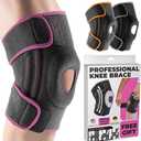 DR. BRACE ELITE Knee Brace with Side Stabilizers & Patella Gel Pads for Maximum Knee Pain Support and fast recovery for men and women-Please Check How To Size Video (Large, Orion)