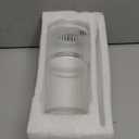 20 oz Glass Tumblers, Iced Coffee Cups with Lids and Glass Straws, Thickened Wall Ribbed Glass Cups, Ideal for Smoothies, Cocktails, and Juices  Vintage and Durable Drinkware  1 Pack