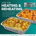 Aluminum Pans With Lids 9x13 [10 Sets] Aluminum Foil Pans Trays With Lids - Half Size Tin Foil Disposable Pans For Baking, Roasting, Cake Serving Dishes, Catering Supplies, Steam Table Chafing