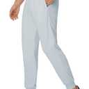 M MAELREG Mens Joggers with Zipper Pockets Athletic Sweatpants Traning Track Pants Mens Golf Joggers Running Workout (Gray, XXL)